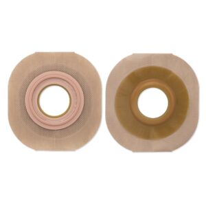 FlexTend™ Ostomy Barrier with 3/4 Inch Stoma Opening - Convex, Pre-Cut Extended Wear Skin Barrier with Floating Flange, Green - Part Number 14902