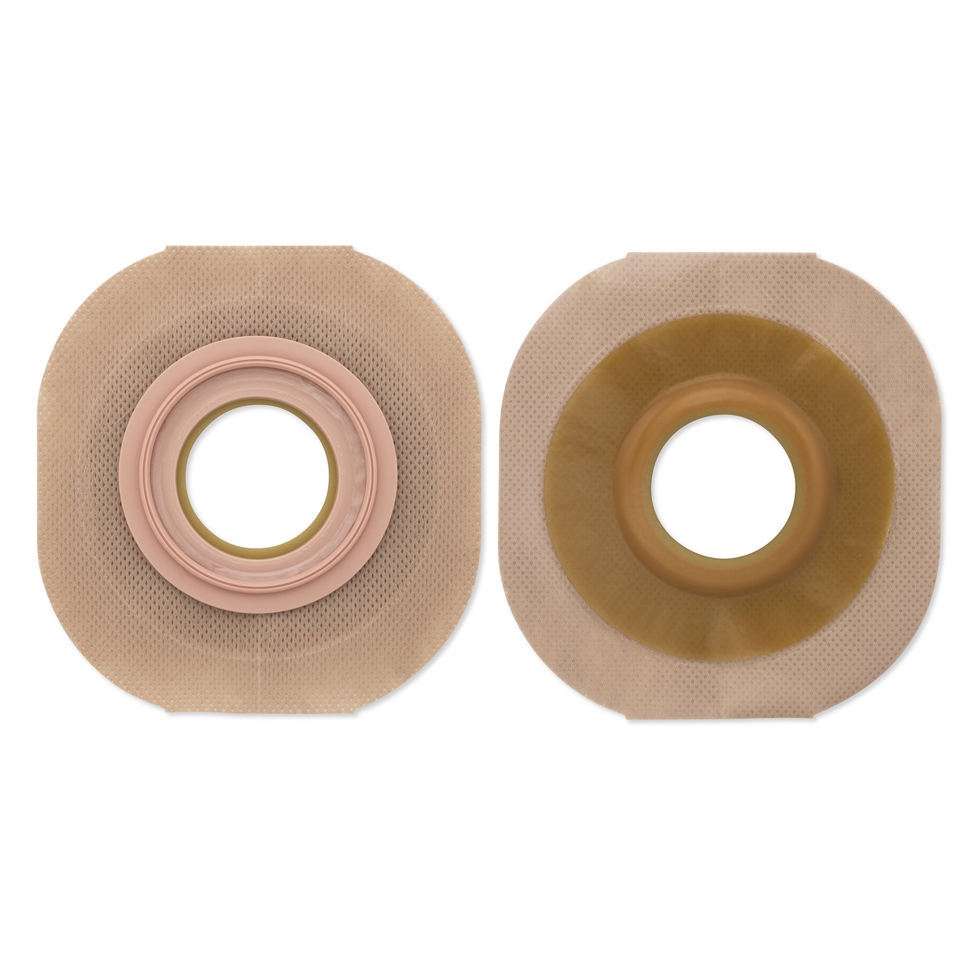 FlexTend™ Ostomy Barrier with 3/4 Inch Stoma Opening - Convex, Pre-Cut Extended Wear Skin Barrier with Floating Flange, Green - Part Number 14902