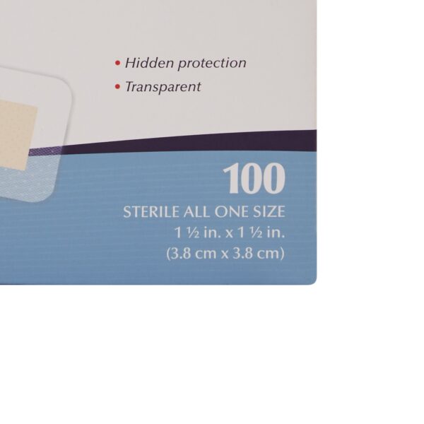 American White Cross Sheer Adhesive Spot Bandage, 1? x 1? Inch - Sterile, Disposable, Easy-Open Design - Image 2