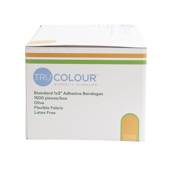 TruColour Olive Adhesive Bandages - 1 x 3 Inch, Pack of 1500 - Image 9
