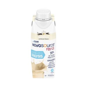 Novasource? Renal Vanilla Formula for Dialysis Patients - 8 oz Carton, 24/Case