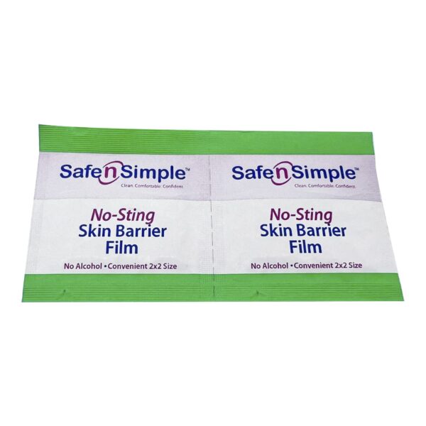 Safe N Simple™ No-Sting Skin Barrier Wipes - Sterile, Unscented, Alcohol-Free, 100 Count - Image 5