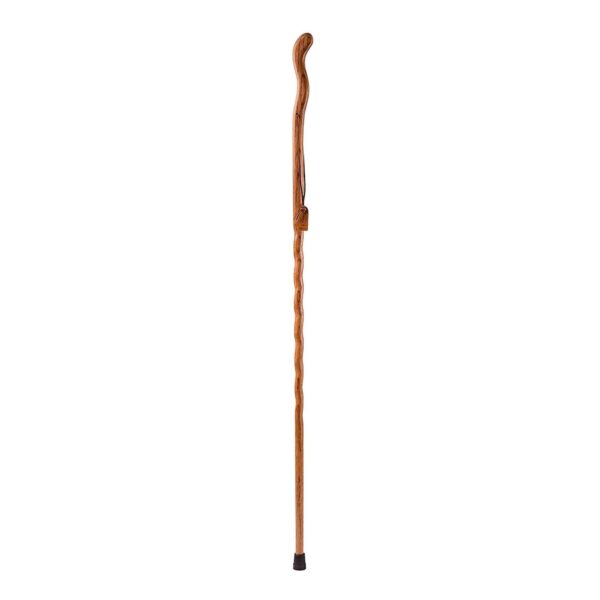 Brazos* Twisted Oak 55-Inch Handcrafted Walking Stick with Red Finish - Image 2