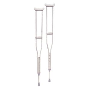 Drive* Aluminum Underarm Crutches, Model RTL10400 * Adjustable, Support Up to 350 lbs