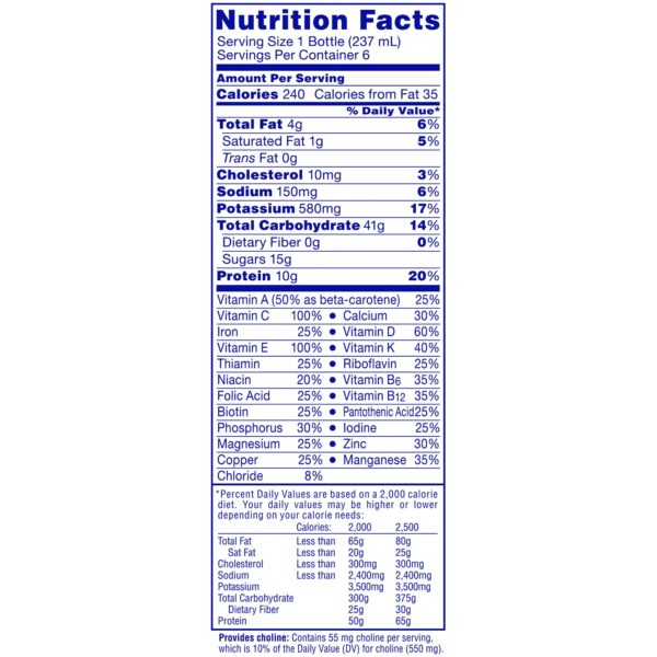 Carnation Breakfast Essentials? Chocolate Nutritional Drink * 8 oz Bottle | McK Part No: 12230369 - Image 3