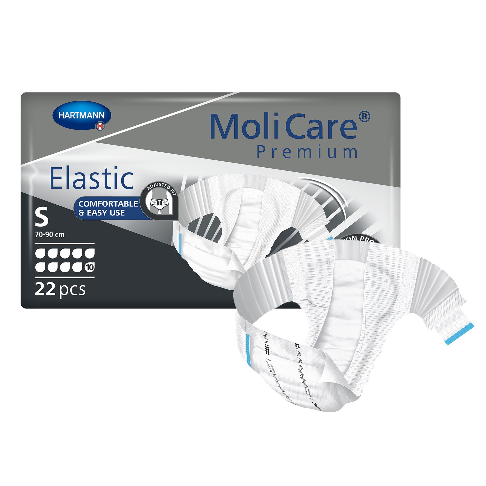 MoliCare® Premium Elastic 10D Small Incontinence Briefs for Adults