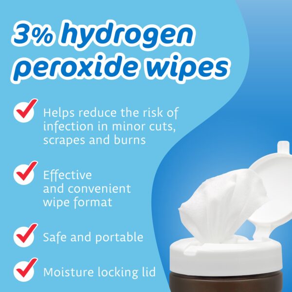 The Pharma-C Company? Pharma-C Wipes® Hydrogen Peroxide Antiseptic - 3% Towelette Pack - Image 6