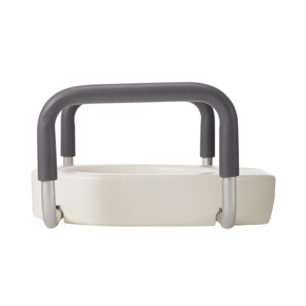 drive™ Premium Raised Toilet Seat with Removable Arms - White, 13¾ x 17 Inches, Supports Up to 300 lbs - Image 2
