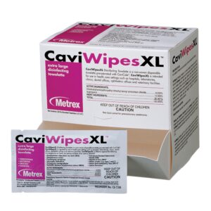 Metrex CaviWipes Surface Disinfectant Wipes, 10 x 12 Inch, 50 Count