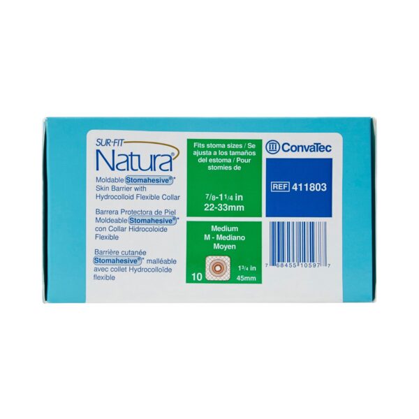 Sur-Fit Natura Stomahesive Moldable Ostomy Barrier with 7/8-1¼ Inch Opening – 45mm Flange, White, 10/Box - Image 5