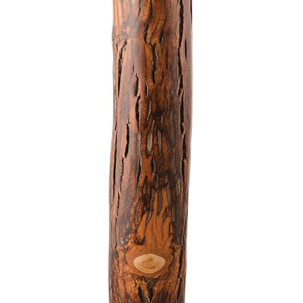 Brazos* Exotic Leather Safari Hickory Rustic Walking Stick, 58-Inch - Image 4
