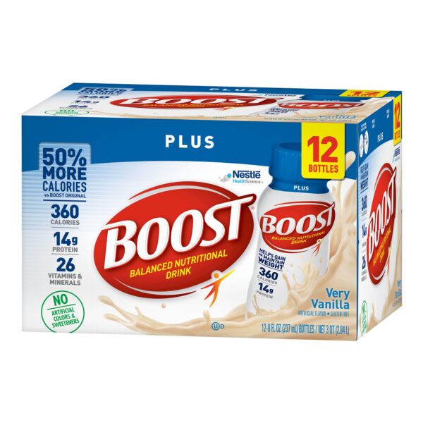 Boost Plus Vanilla Nutritional Drink * 8 fl oz Bottle by Boost, High-Calorie Oral Supplement - Image 3
