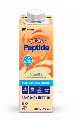Vital Peptide 1.5 Cal Vanilla - 8 oz Nutritional Supplement for Adults with Gastrointestinal Conditions by Vital
