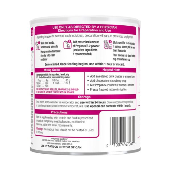 Propimex?-2 Amino Acid Medical Formula Powder - Low Isoleucine and Threonine, Supports Brain and Eye Health - Image 3