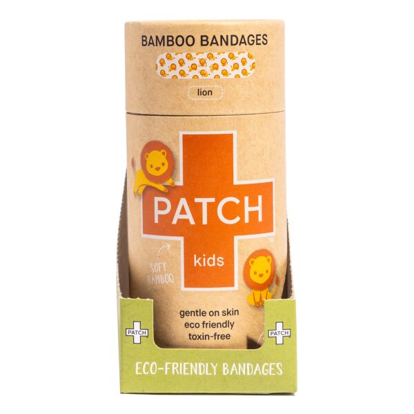 Patch Kids Lion Design Adhesive Bandages * 3/4 x 3 Inch, Eco-Friendly Bamboo Wound Care - Image 8