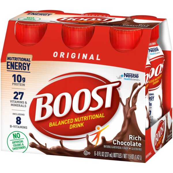 Boost Original Chocolate Nutritional Drink - 8 oz Bottle, Rich in Protein & Vitamins - Image 6