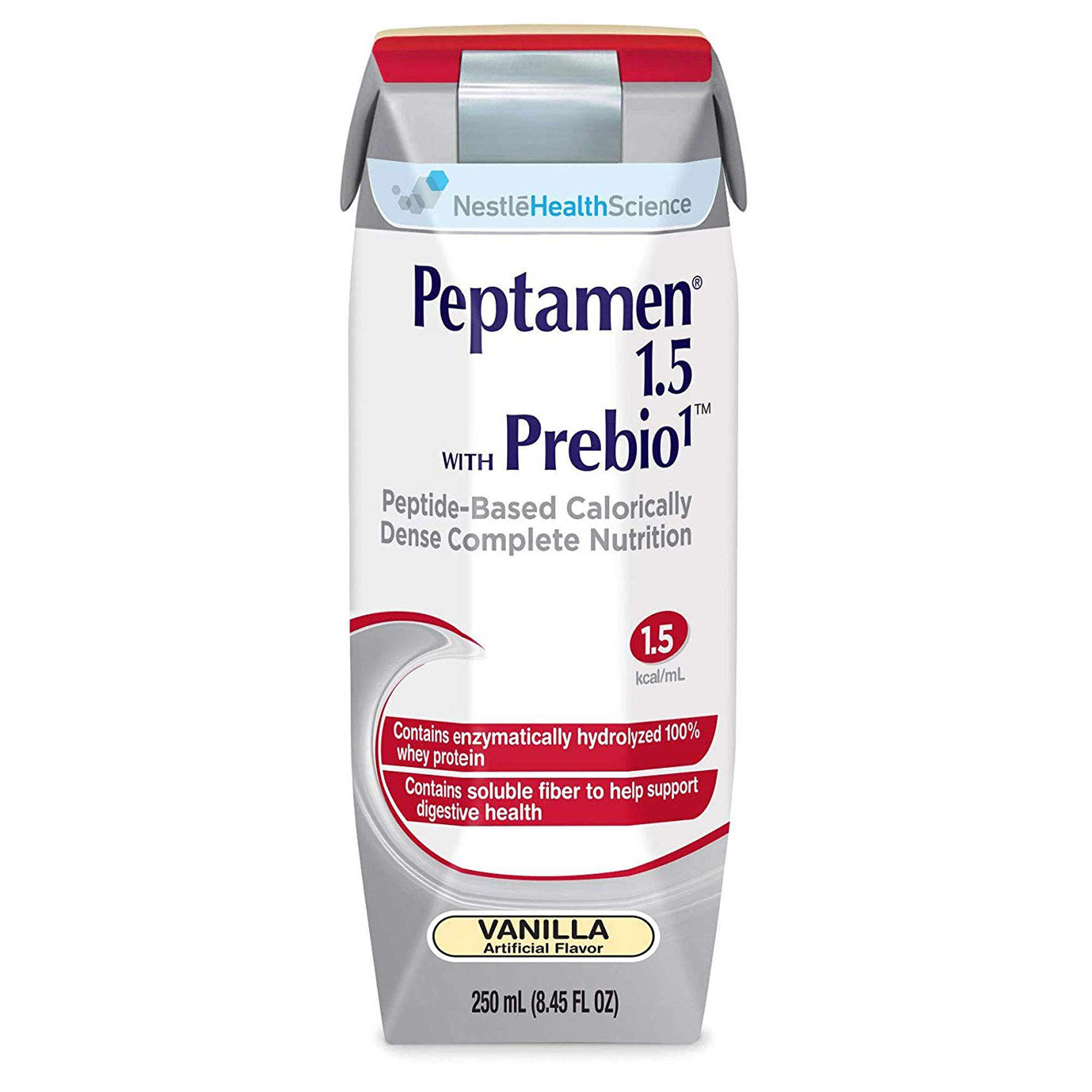 Peptamen? 1.5 with Prebio 1* Vanilla Peptide-Based Complete Nutrition, 250 mL by Nestle