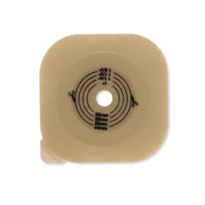 New Image™ Flat CeraPlus™ Extended Wear Skin Barrier with 1-Inch Opening and Tape Border