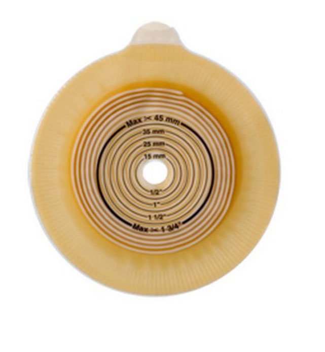 Assura® Deep Convex Ostomy Barrier with 28 mm Stoma Opening and Red System Match