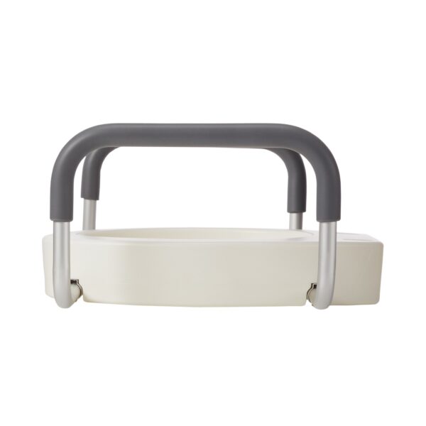 drive™ Premium Raised Toilet Seat with Removable Arms - Elongated, White, 300 lbs Capacity - Image 2