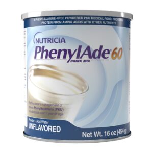 PhenylAde 60 Unflavored Can by McKesson - 16 oz. Amino Acid Oral Supplement for PKU Management