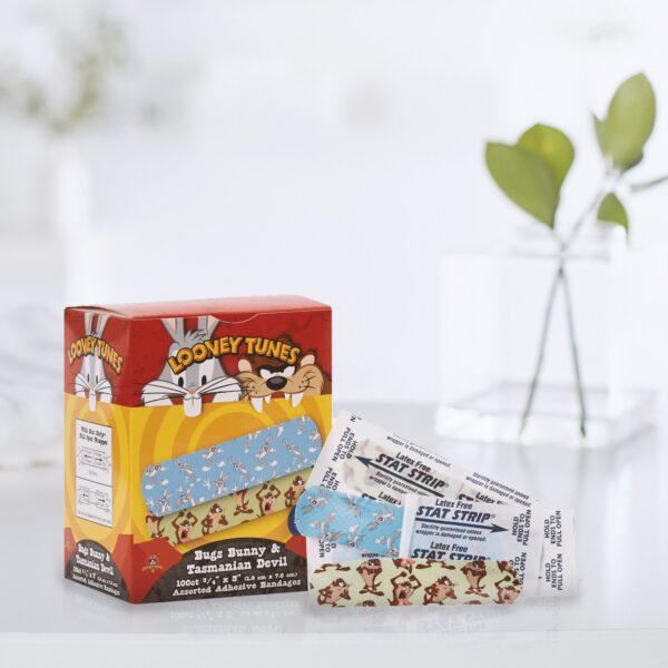 Looney Tunes* Stat Strip? Adhesive Bandages, 3/4 x 3 Inch * Kid-Friendly Wound Care with Looney Tunes Characters - Image 5