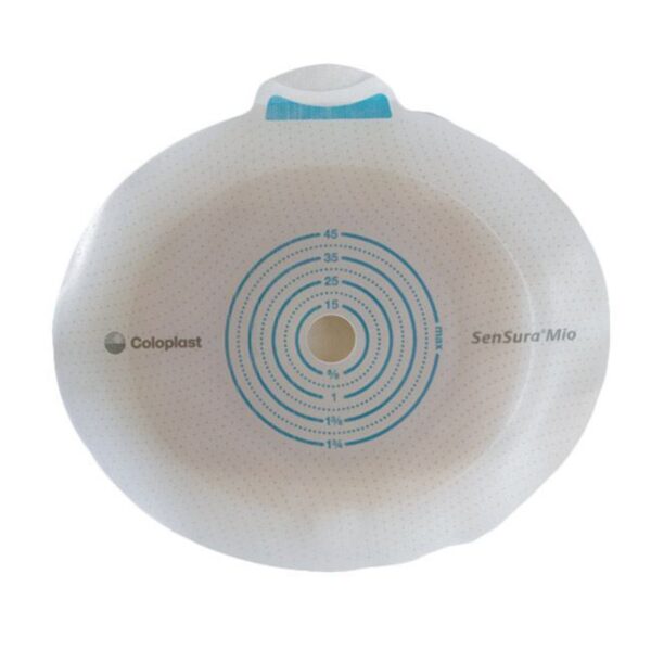 SenSura® Mio Click Ostomy Barrier with 1-9/16 Inch Opening and Blue Color Match - Image 2