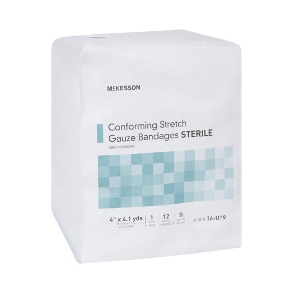 McKesson Sterile Conforming Bandage, 4 Inch x 4-1/10 Yard, Polyester Roll Bandage for Wound Care - Image 5