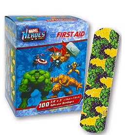 McKesson Kid Design The Hulk Adhesive Bandages - 3/4 x 3 Inch, Sterile, 100 Count