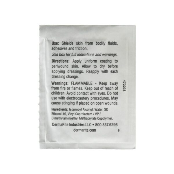 DermaPrep™ Skin Barrier Wipe - Waterproof Skin Protectant for Wound & Skin Care, 2 x 2.5 Inches, 60% Isopropyl Alcohol, 50 Wipes per Box - Image 4