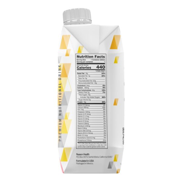 Reason* Vanilla Premium Nutritional Drink 11 oz * High Calorie, Low Lactose Oral and Tube Feeding Supplement - Image 4