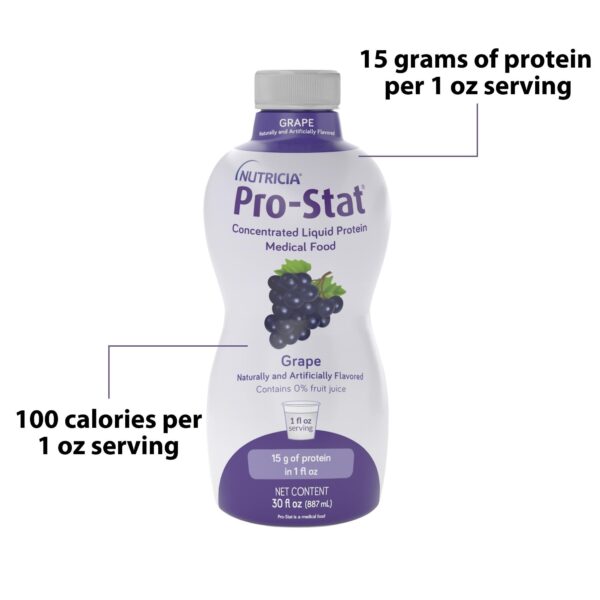 Pro-Stat Grape Complete Liquid Protein Medical Food - 30 oz Bottle - Image 3