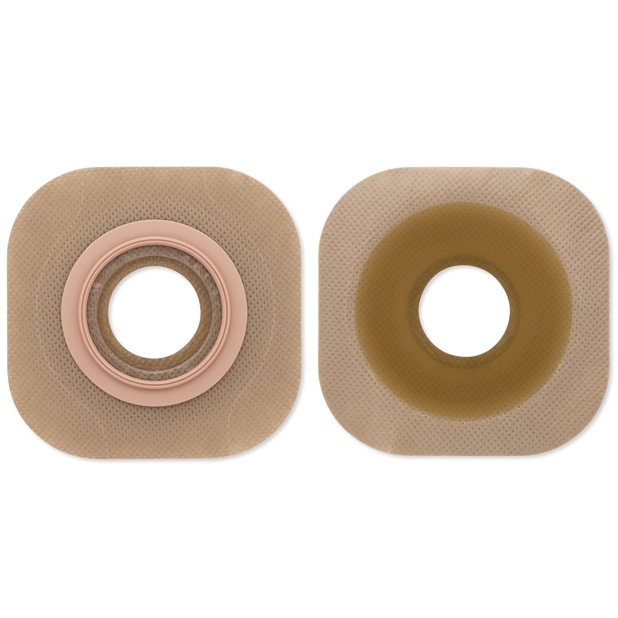 New Image™ Flextend™ Flat Ostomy Barrier with 3/4 Inch Opening and Floating Flange, 44mm, Green, 5 Per Box