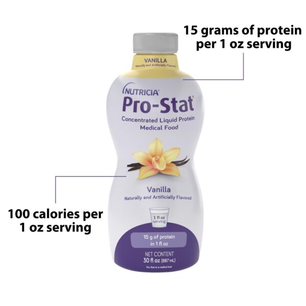 Pro-Stat? Vanilla Concentrated Liquid Protein Medical Food - 30 oz Bottle - Image 3