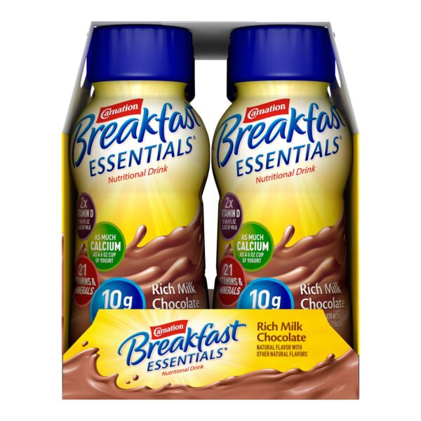Carnation Breakfast Essentials? Chocolate Nutritional Drink - 8 oz Bottle, Milk Chocolate Flavor, Pack of 24 - Image 8