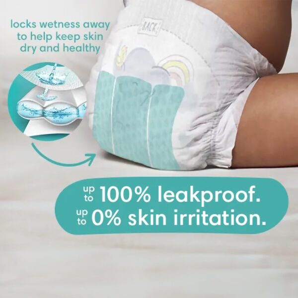 Pampers Swaddlers Size 0 Baby Diapers - Heavy Absorbency, Refastenable Tabs, Kid Design Assorted Animals - Image 2