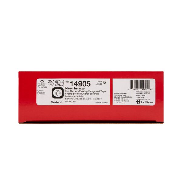 FlexTend New Image Convex Colostomy Skin Barrier with 1 1/8 Inch Opening - Image 4
