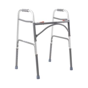 McKesson Steel Bariatric Folding Walker with Adjustable Height and 500 lb Capacity