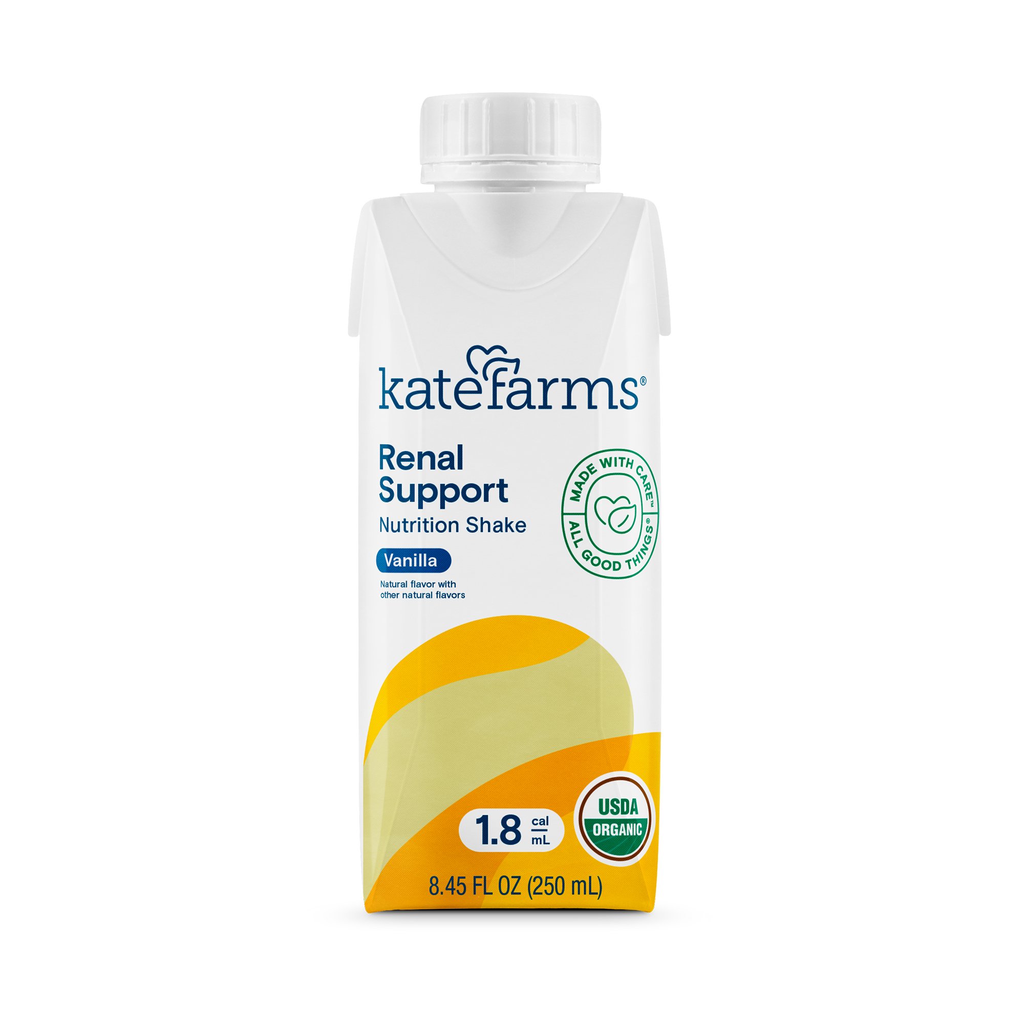 Kate Farms Renal Support 1.8 Vanilla Nutrition Shake - 8.45 oz Carton