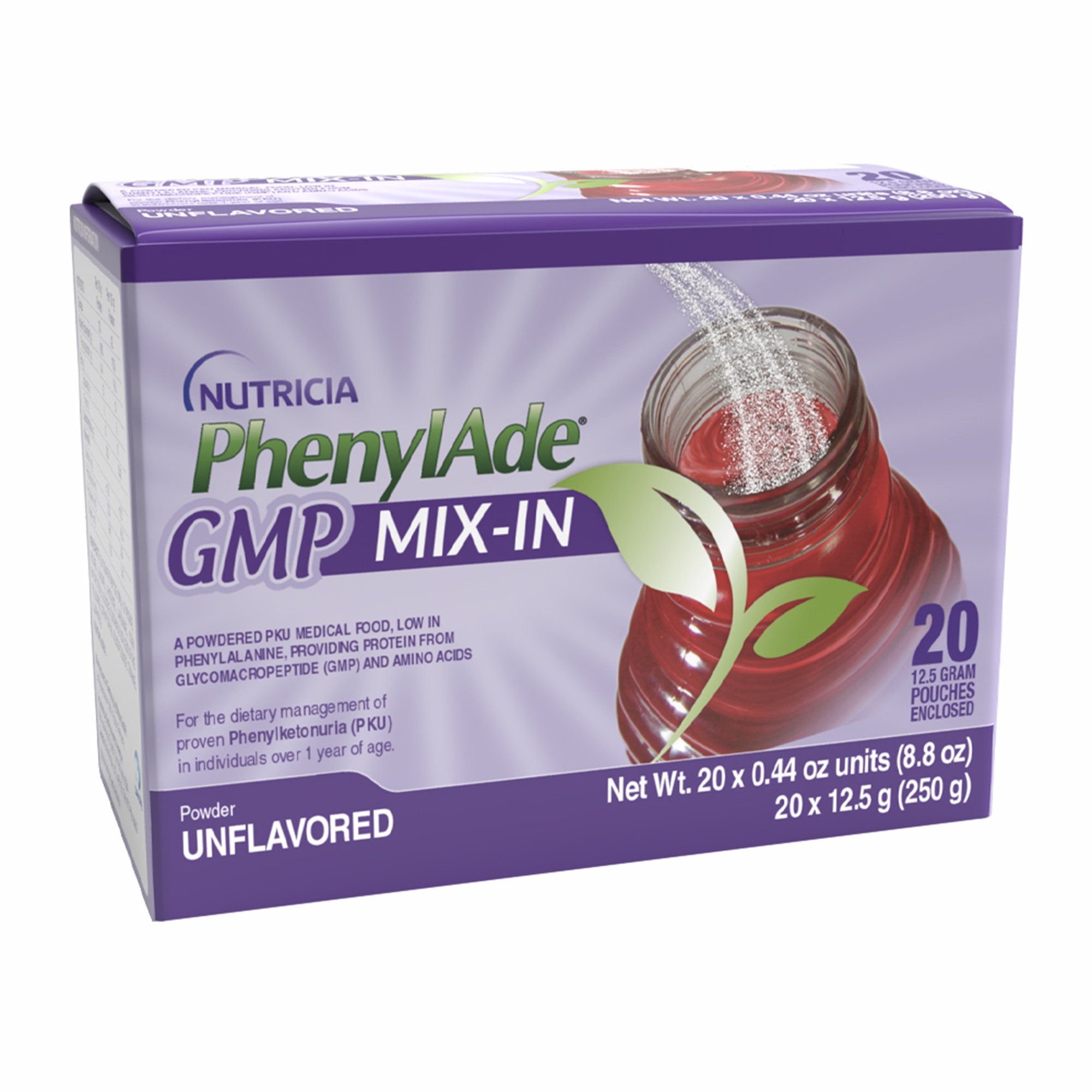 PhenylAde? GMP Mix-In Unflavored Powder - Dietary Supplement for PKU Management by PhenylAde
