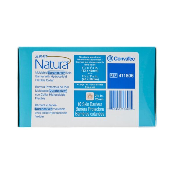 Sur-Fit Natura® Durahesive® Moldable Ostomy Barrier with 70mm Flange and 1¾-2 1/8 Inch Opening - Image 4