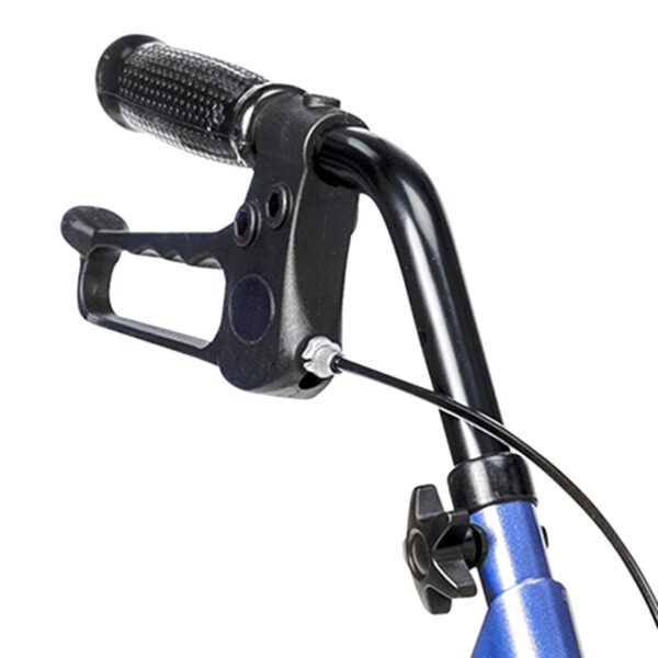 McKesson Bariatric Blue Folding Steel Four-Wheel Rollator with 8-Inch Casters - Image 4