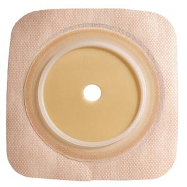 Sur-Fit Natura® Two-Piece Durahesive® Skin Barrier with 38 mm Flange – 4 x 4 Inch, Tan, for Liquid Stoma Output - Image 2