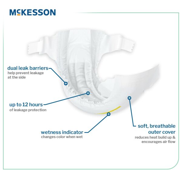 McKesson Baby Diapers Size 1 * Heavy Absorbency, Unisex, 8-14 lbs, 20 Count - Image 3