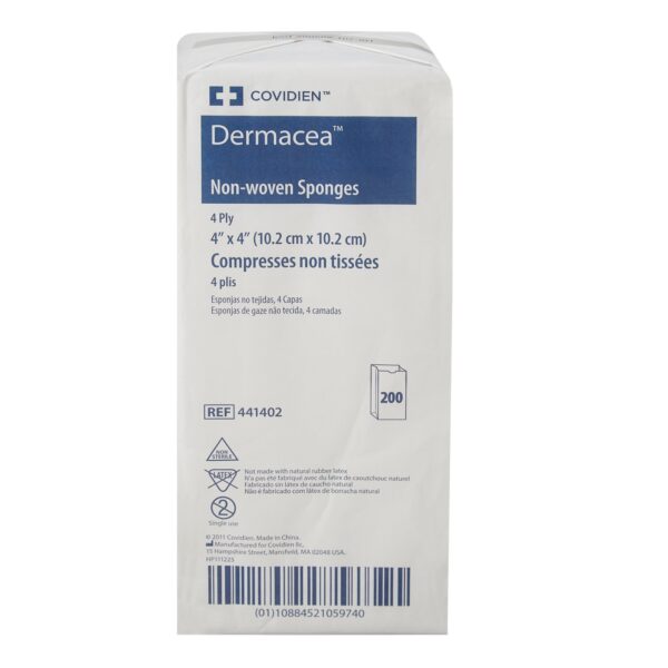 Dermacea* Nonwoven Sponge 4 x 4 Inch 4-Ply for Wound Care - Image 2