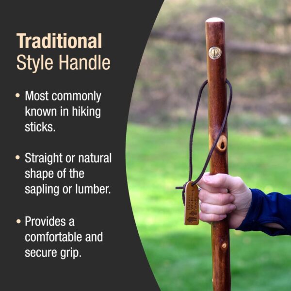 Brazos* Maple Rustic Walking Stick, 55-Inch Height - Image 7