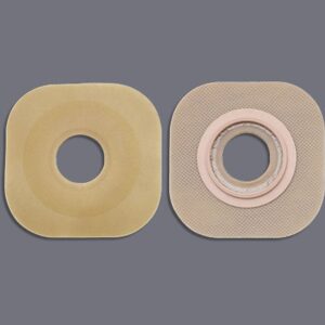 New Image™ Flextend™ Flat Ostomy Barrier with Floating Flange and 1 3/8 Inch Opening