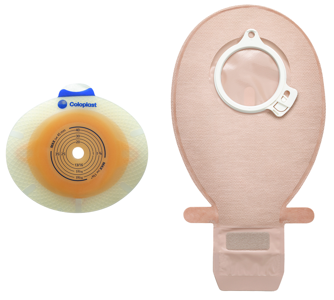 SenSura Click Convex Ostomy Barrier with 7/8 Inch Opening and Green Code System