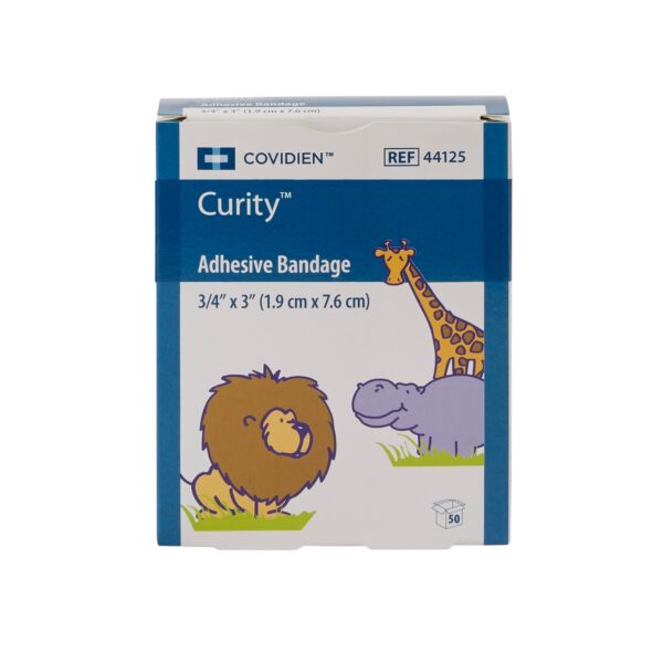 Curity* Zoo Design Adhesive Bandages, 3/4 x 3 Inch * Kid-Friendly Animal Theme First Aid - Image 2