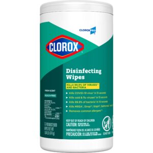 CloroxPro Clorox Disinfecting Wipes Fresh Scent – 75 Count Canister